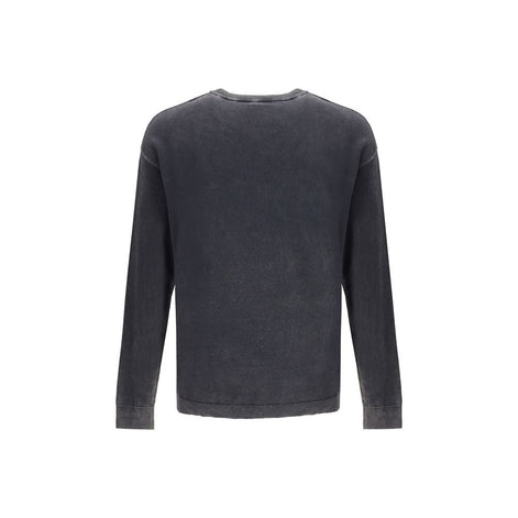 Diesel Gray Cotton Sweatshirt Diesel