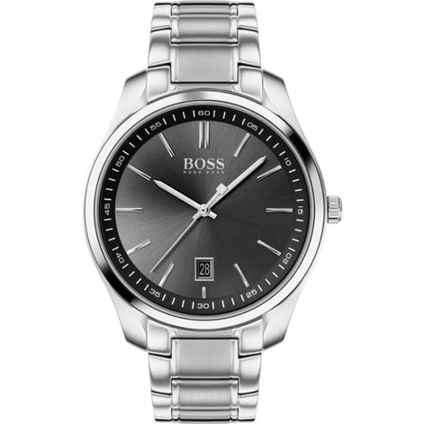 Hugo Boss Gray Stainless Steel Dress Watch Hugo Boss