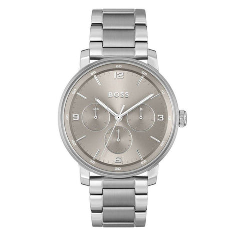 Hugo Boss Gray Stainless Steel Dress Watch Hugo Boss
