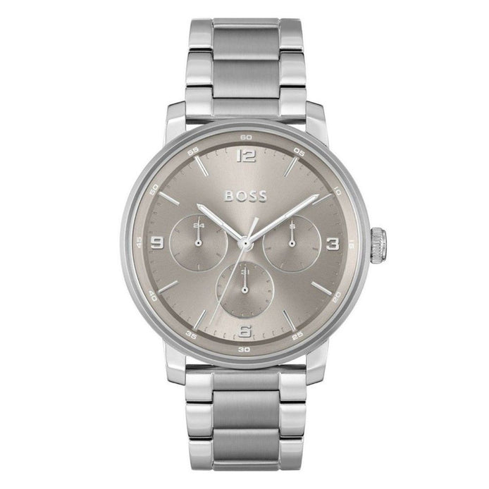 Hugo Boss Gray Stainless Steel Dress Watch Hugo Boss