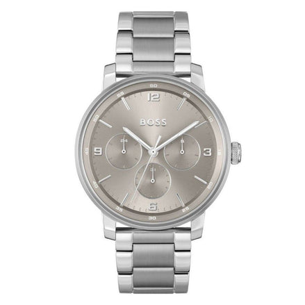 Hugo Boss Gray Stainless Steel Dress Watch Hugo Boss