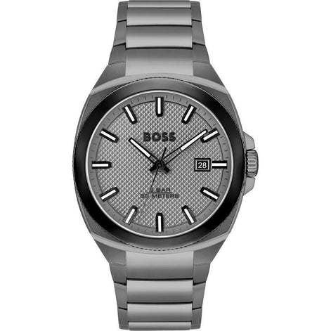 Hugo Boss Gray Stainless Steel Dress Watch Hugo Boss