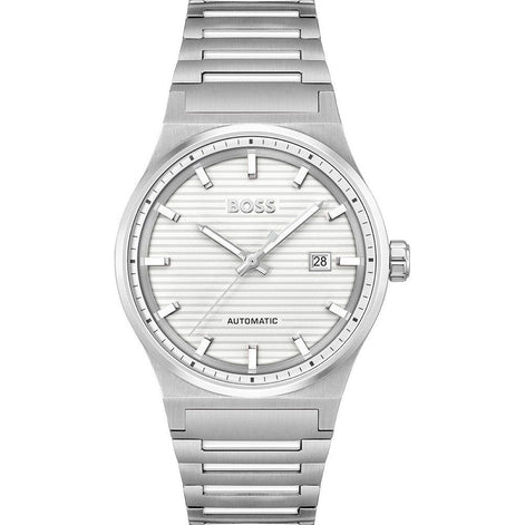 Hugo Boss Gray Stainless Steel Dress Watch Hugo Boss