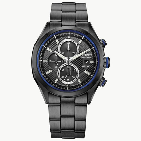 Citizen Black Stainless Steel Sport Watch Citizen