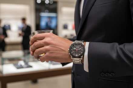 Montre Hugo Boss à bracelet en acier inoxydable gris