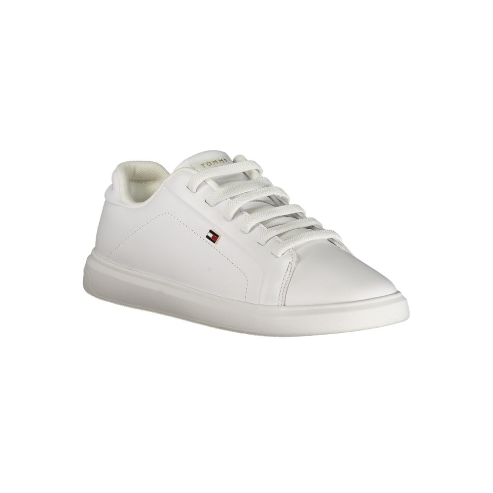 Tommy Hilfiger White Leather Women Sneaker Tommy Hilfiger