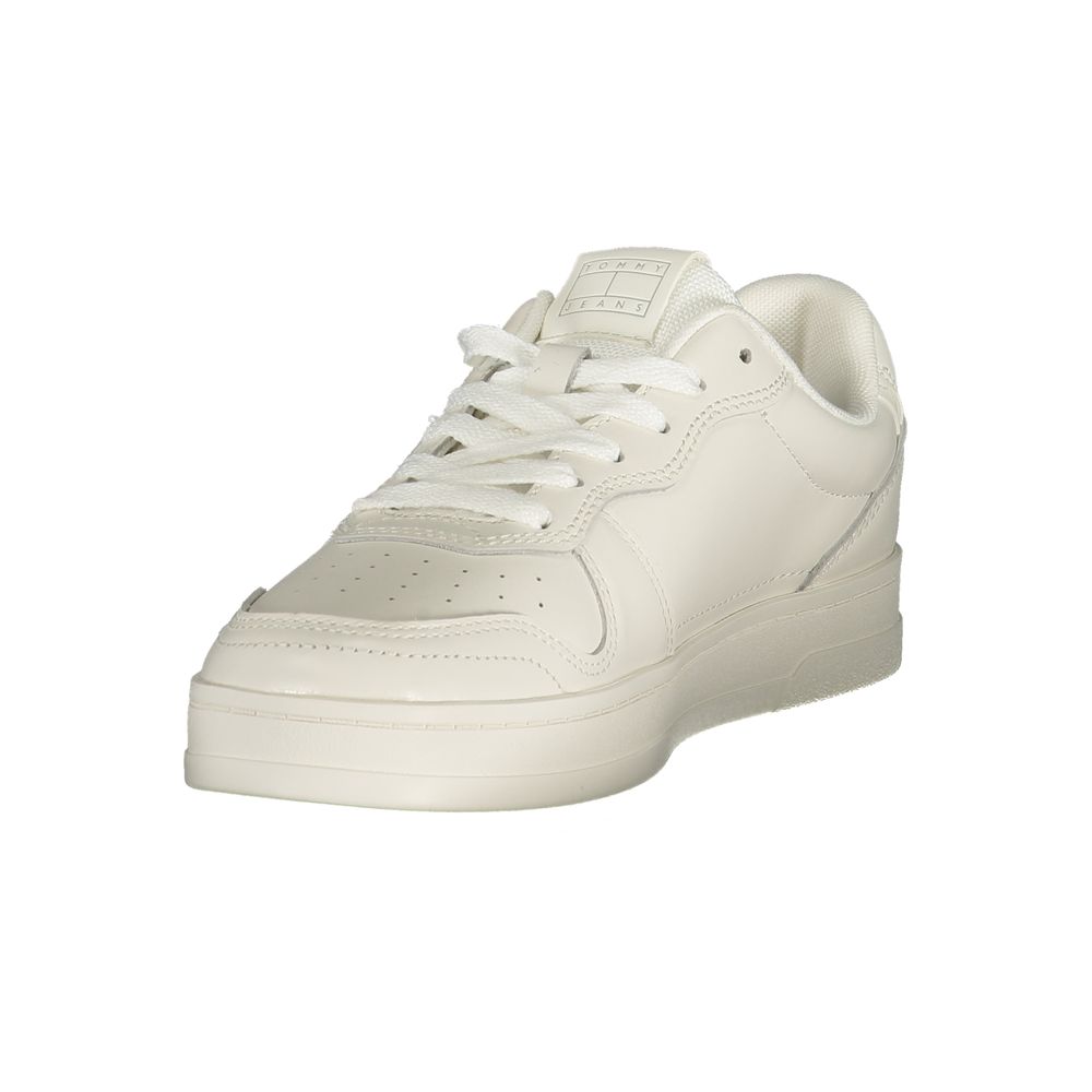 Tommy Hilfiger White Leather Women Sneaker Tommy Hilfiger
