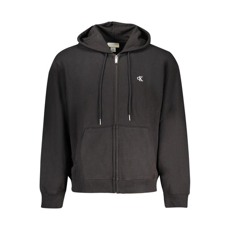 Calvin Klein Black Cotton Men's Sweatshirt Hoodie Calvin Klein