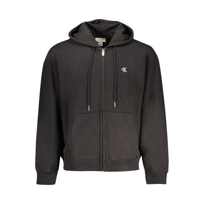 Calvin Klein Black Cotton Men's Sweatshirt Hoodie Calvin Klein