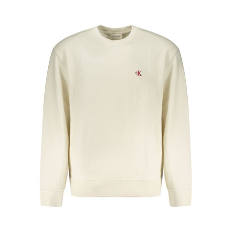 Calvin Klein White Cotton Mens Sweatshirt Calvin Klein