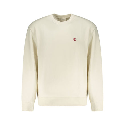 Calvin Klein White Cotton Mens Sweatshirt Calvin Klein