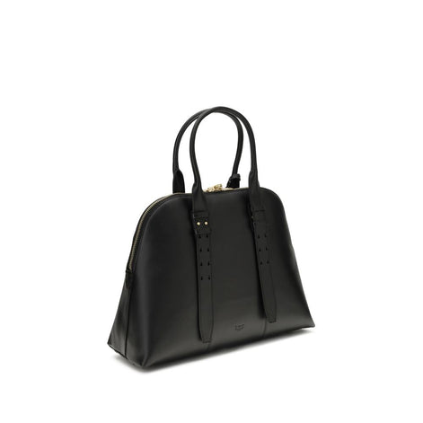 PINKO Black Calf Leather Bos Taurus Shoulder Bag PINKO