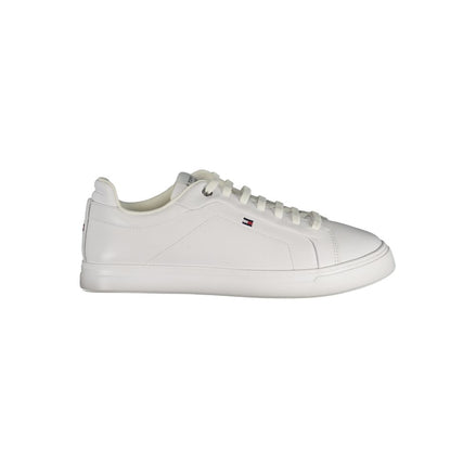 Tommy Hilfiger White Leather Men Sneaker Tommy Hilfiger