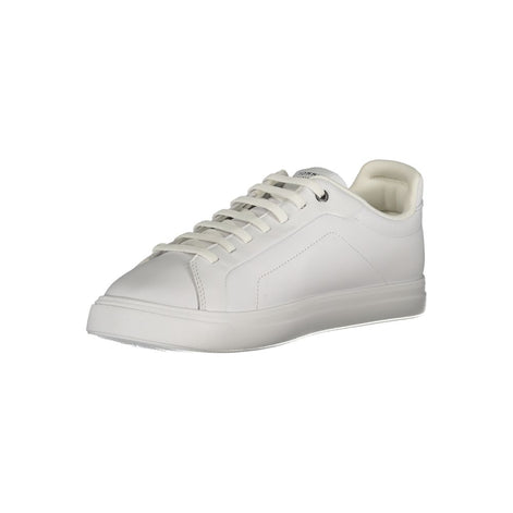 Tommy Hilfiger White Leather Men Sneaker Tommy Hilfiger
