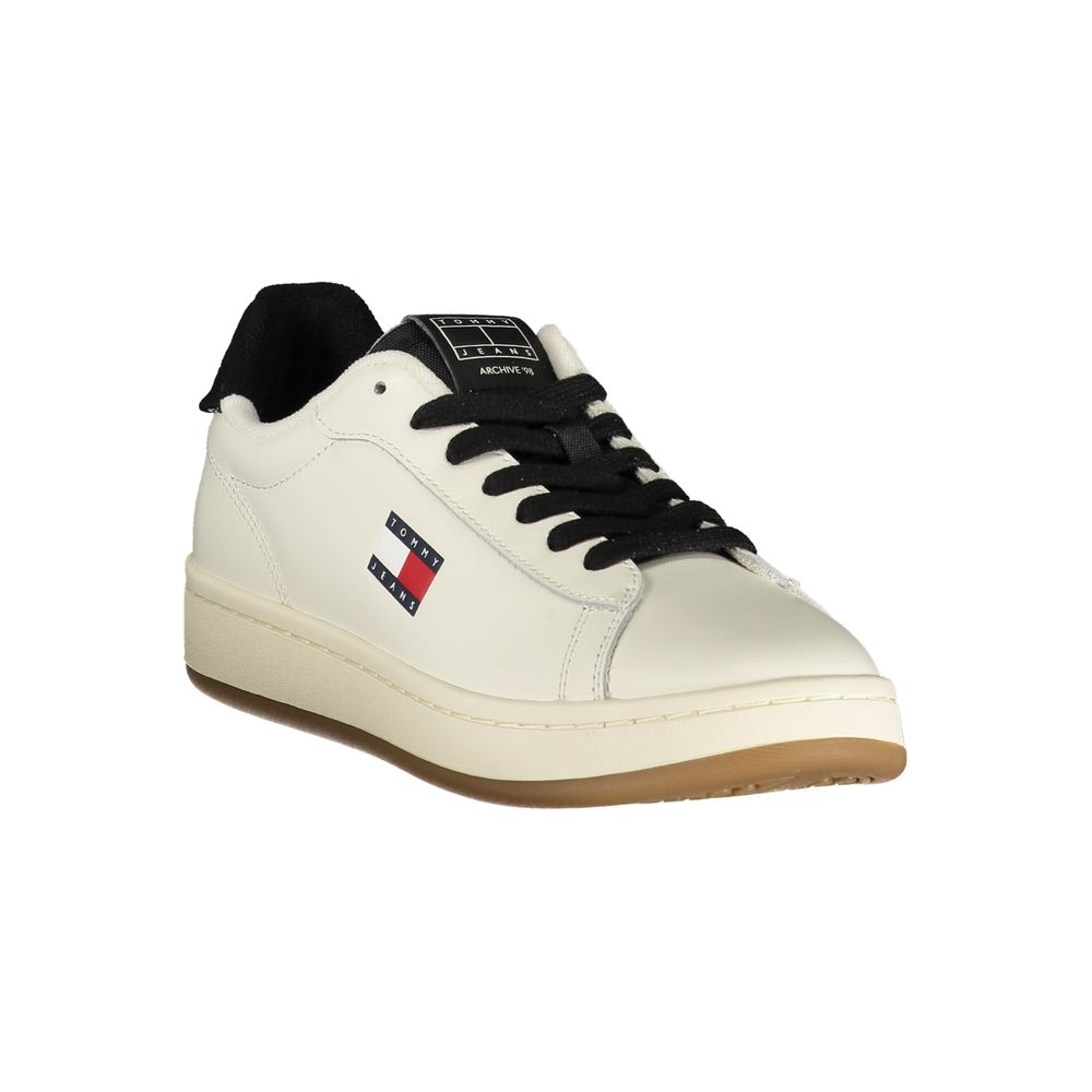 Tommy Hilfiger White Leather Women Sneaker Tommy Hilfiger