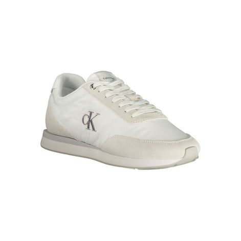 Calvin Klein White Polyester Men Sneaker Calvin Klein