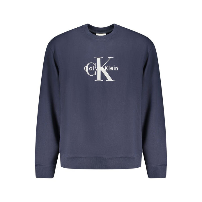 Calvin Klein Blue Cotton Men's Sweatshirt Calvin Klein