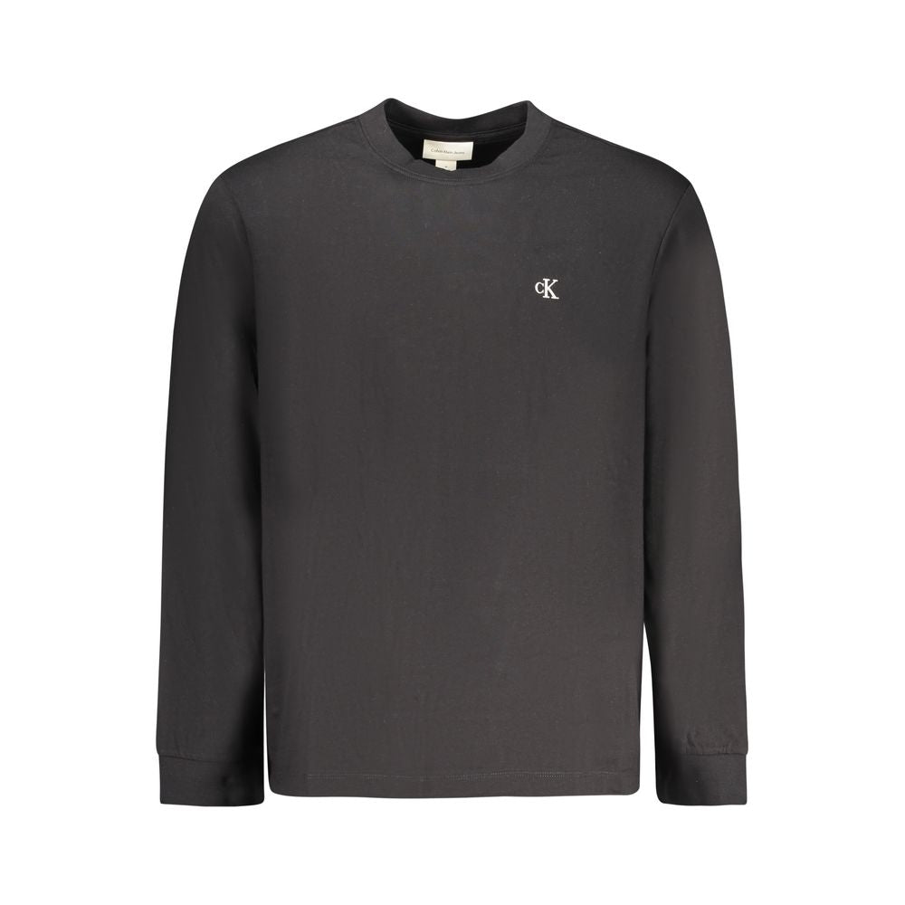 Calvin Klein Black Cotton Men T-Shirt Calvin Klein