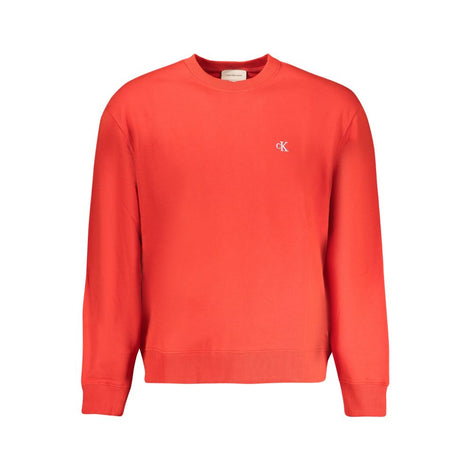 Calvin Klein Red Cotton Men Sweatshirt Calvin Klein