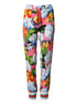 Dolce & Gabbana Multicolor Floral Mid Waist Jogger Pants Dolce & Gabbana