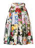 Dolce & Gabbana Multicolor Patchwork High Waist Midi Skirt Dolce & Gabbana