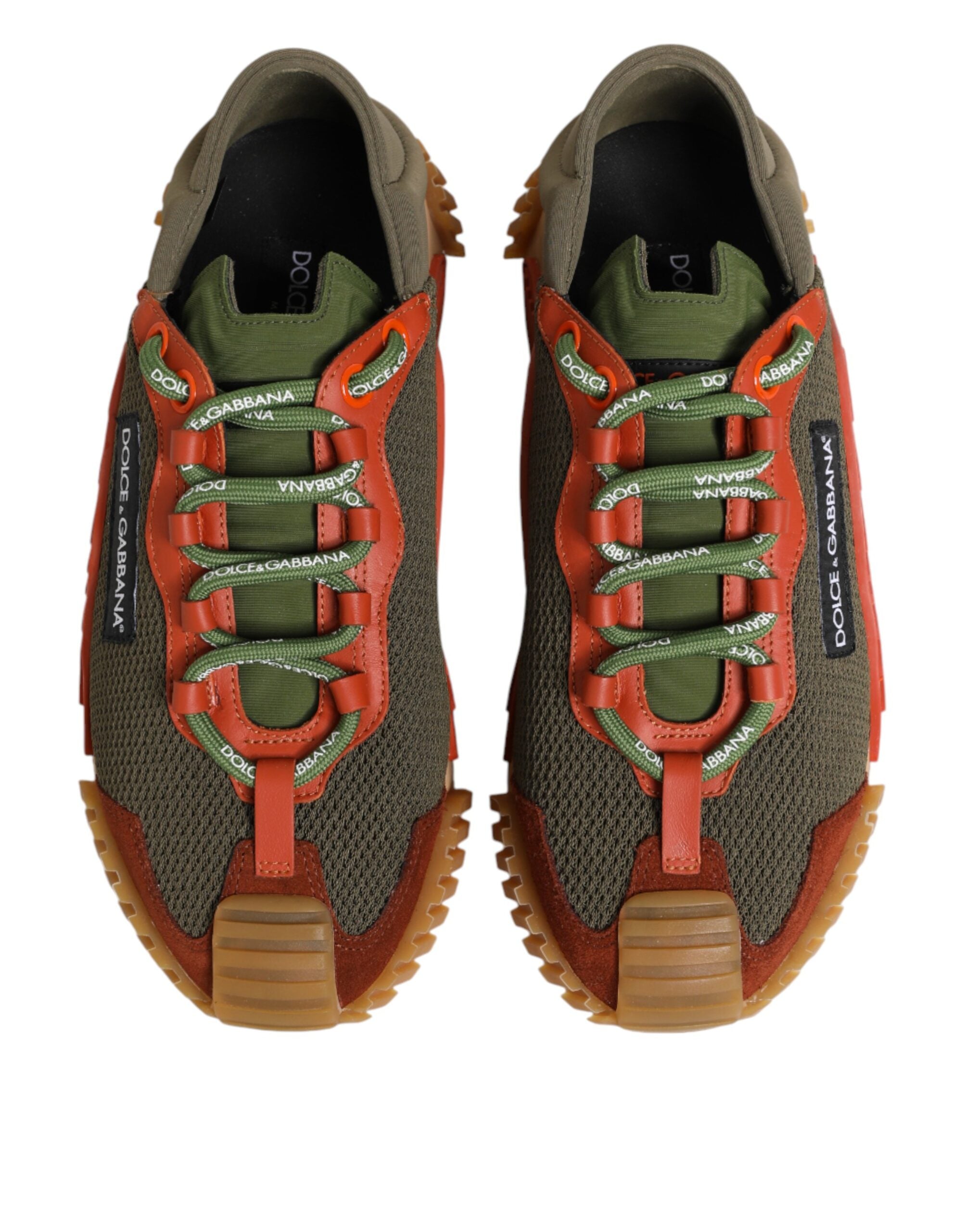 Dolce & Gabbana Multicolor Lace Up Low Top NS1 Sneakers Shoes Dolce & Gabbana