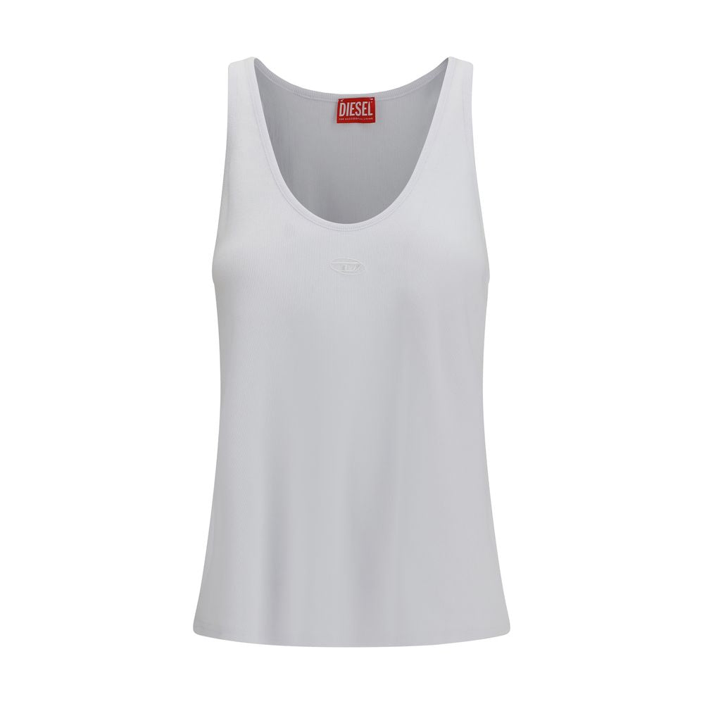 Diesel White Cotton Top Diesel