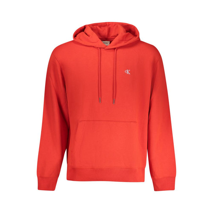 Calvin Klein Red Cotton Men Sweatshirt Calvin Klein