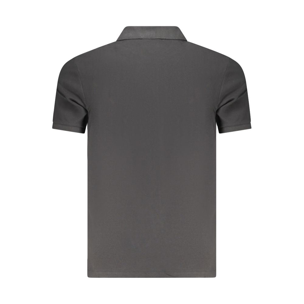 Calvin Klein Black Cotton Men Polo Calvin Klein