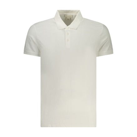 Calvin Klein White Cotton Men Polo Shirt Calvin Klein