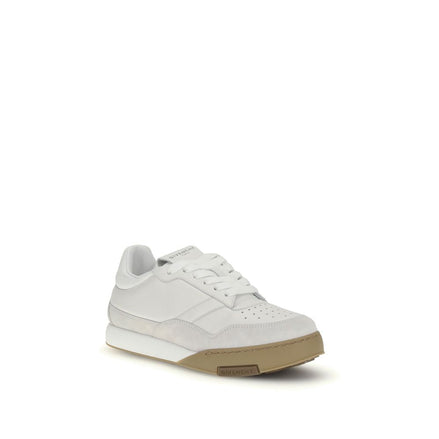 Givenchy White Calf Leather Bos Taurus Chunky Sneakers Givenchy