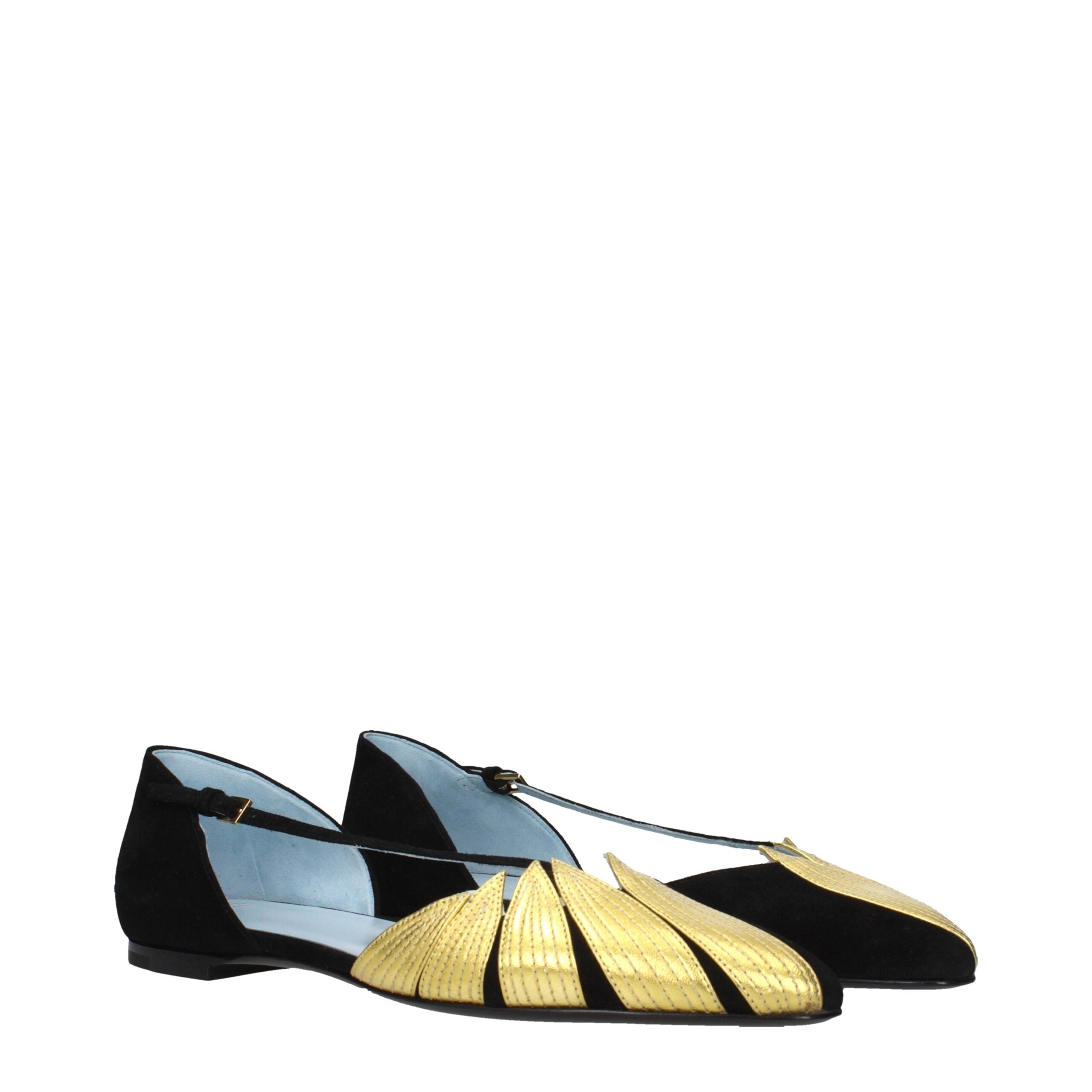 Valentino Garavani Black Leather Flat Sandals Valentino Garavani