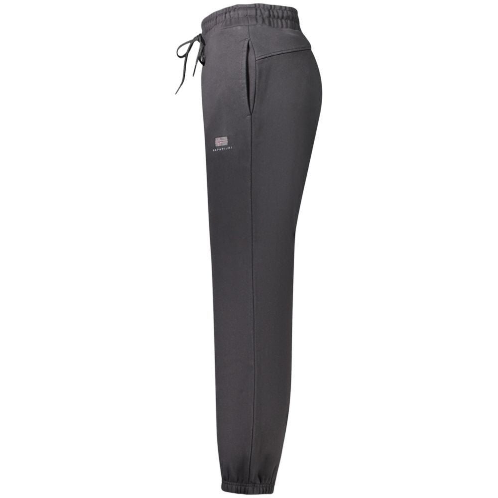 Napapijri Black Cotton Women's Sport Trouser Napapijri