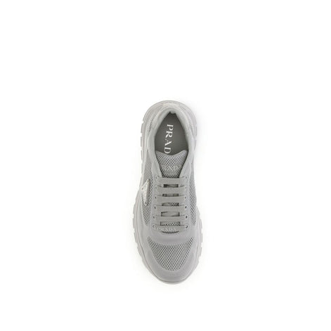 Prada Gray Rubber Athletic Sneakers Prada