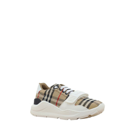 Burberry Beige Cotton Athletic Sneakers Burberry