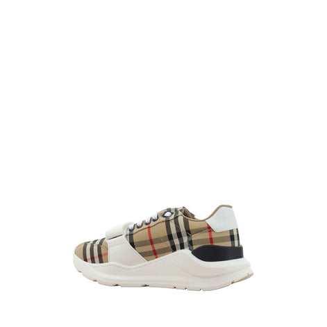Burberry Beige Cotton Athletic Sneakers Burberry