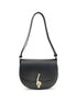 Burberry Black Calf Leather Bos Taurus Shoulder Bag Burberry
