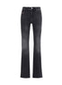 Diesel Black Cotton Bootcut Jeans Diesel