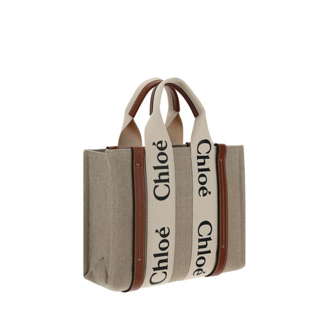 Chloé Brown Canvas Handbag Chloé