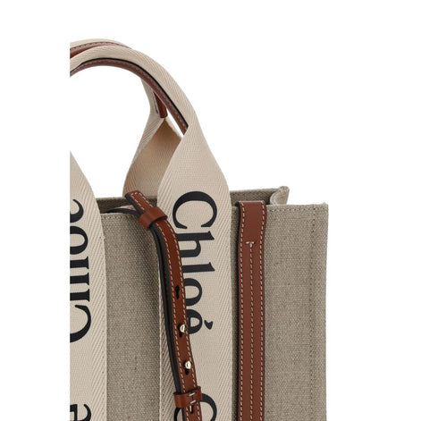 Chloé Brown Canvas Handbag Chloé