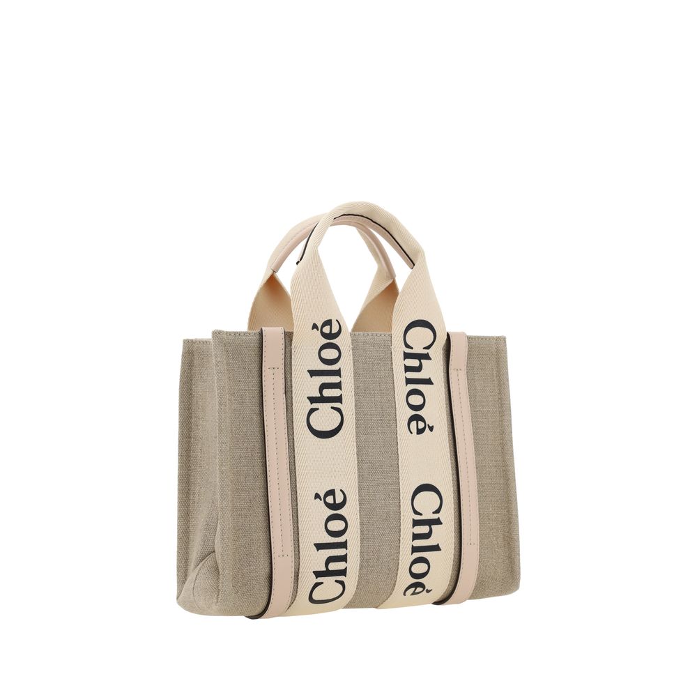 Chloé Brown Canvas Handbag Chloé
