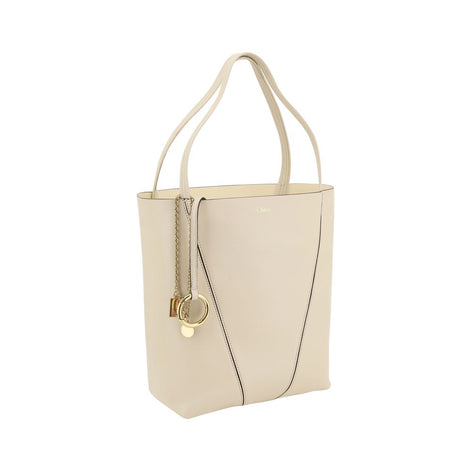 Chloé Cream Calf Leather Bos Taurus Shoulder Bag Chloé