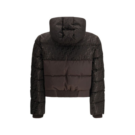 Fendi Brown Cotton Shell Jacket Fendi