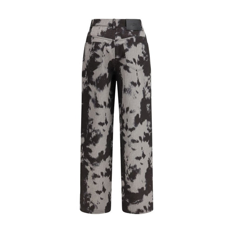 Fendi Black Cotton Straight-Leg Jeans Fendi