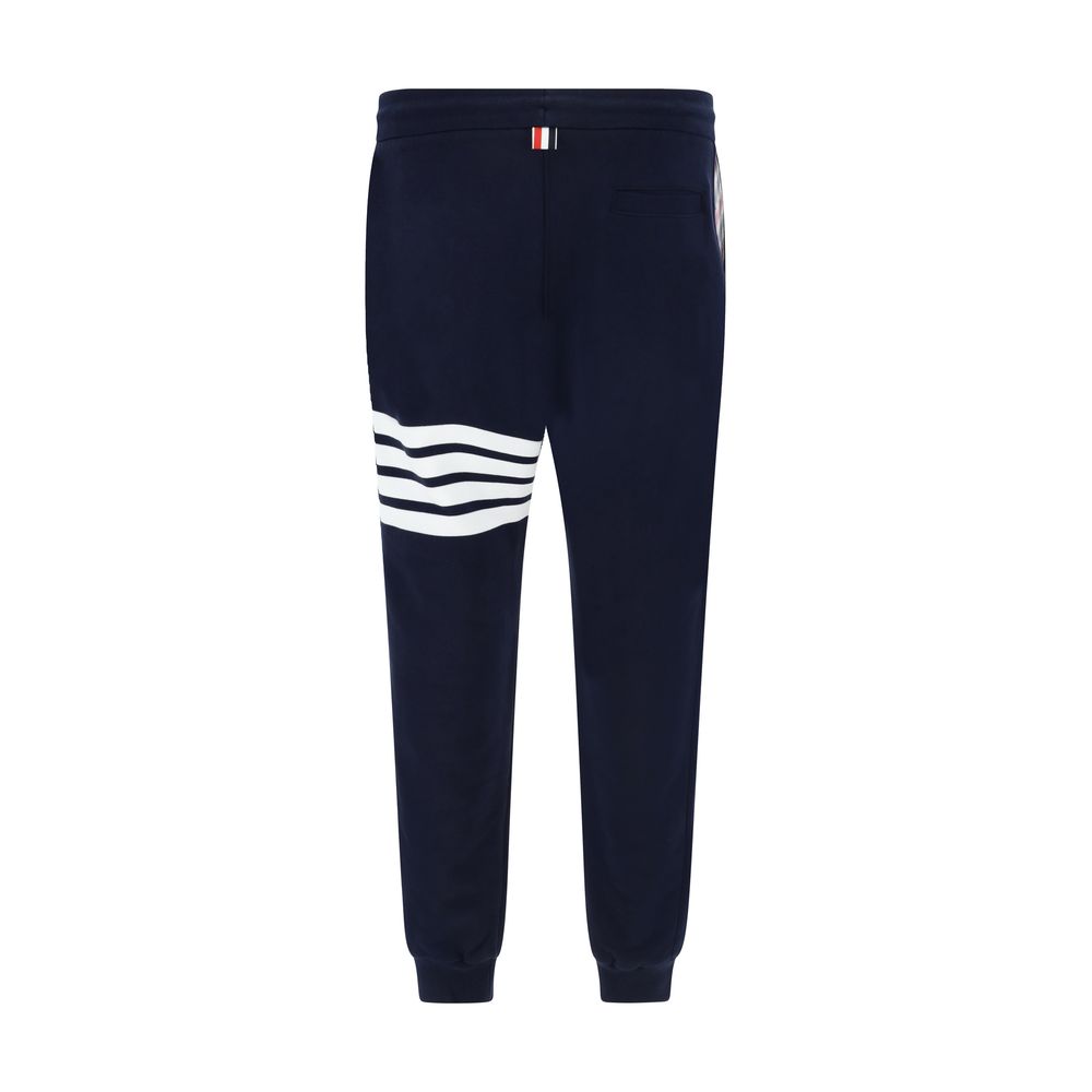 Thom Browne Blue Cotton Casual Pants Thom Browne
