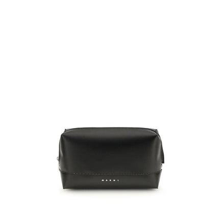 Marni Black Calf Leather Bos Taurus Shoulder Bag Marni