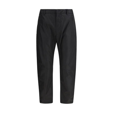 Prada Black Recycled Polyamide Casual Pants Prada
