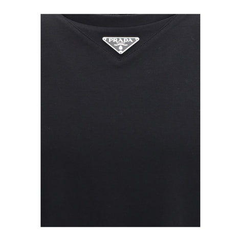 Prada Black Cotton T-Shirt Prada