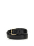 The Row Black Calf Leather Bos Taurus Regular Belt The Row