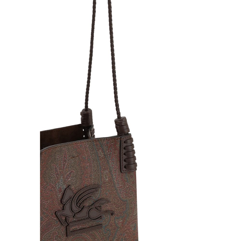 Etro Brown Fabric Handbag Etro
